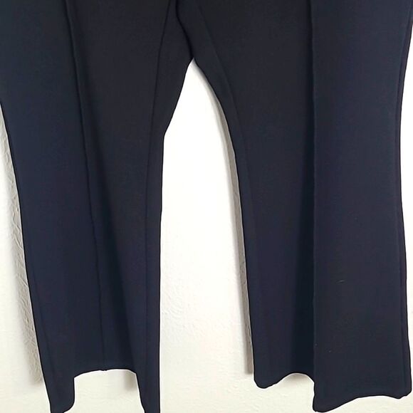 Future Collective Black Ponte Flare Pleated Trouser, Size 14 - Picture 6 of 12